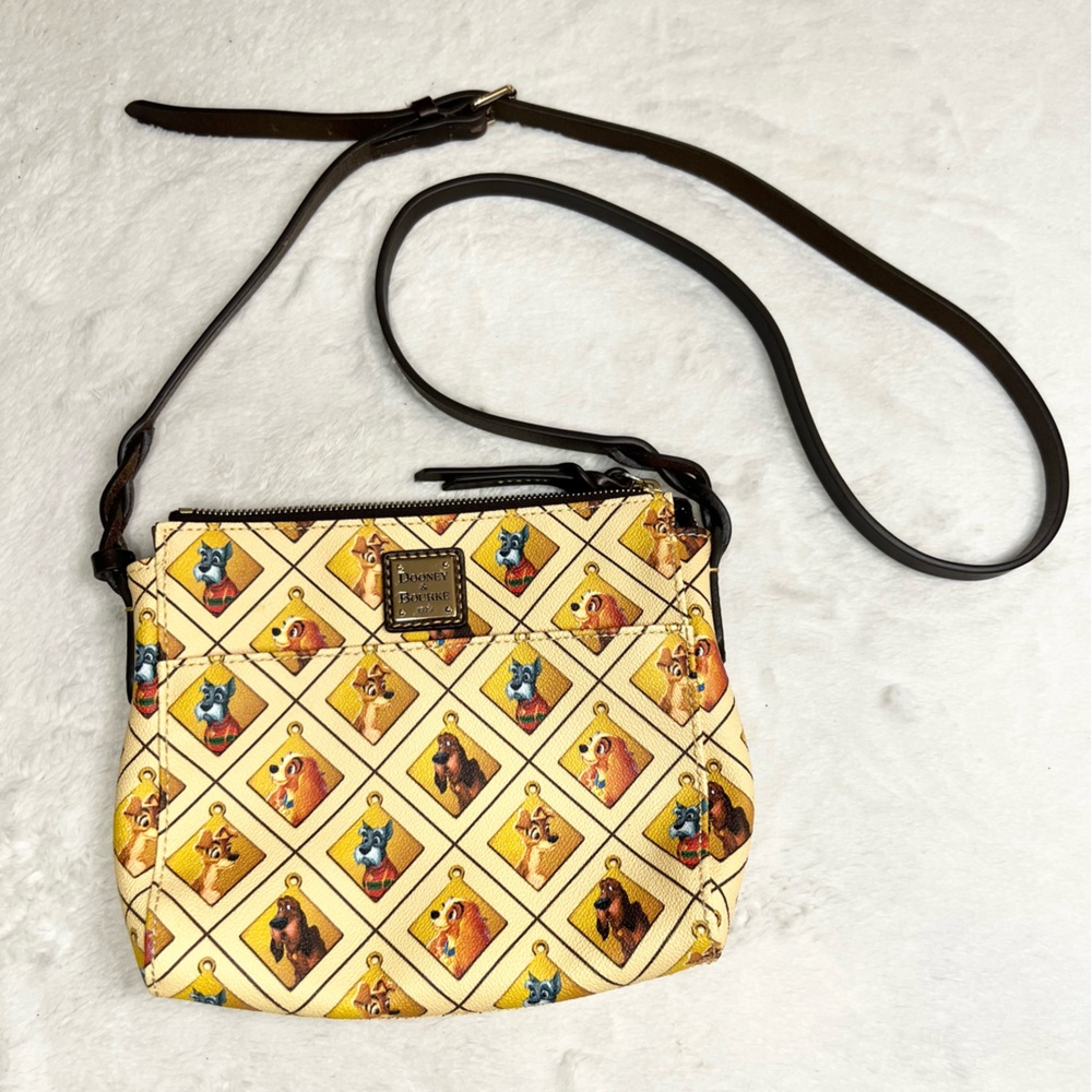 Disney Parks Dooney & Bourke Lady and the Tramp Dogs Crossbody Bag Retired Rare! - Picture 14 of 15